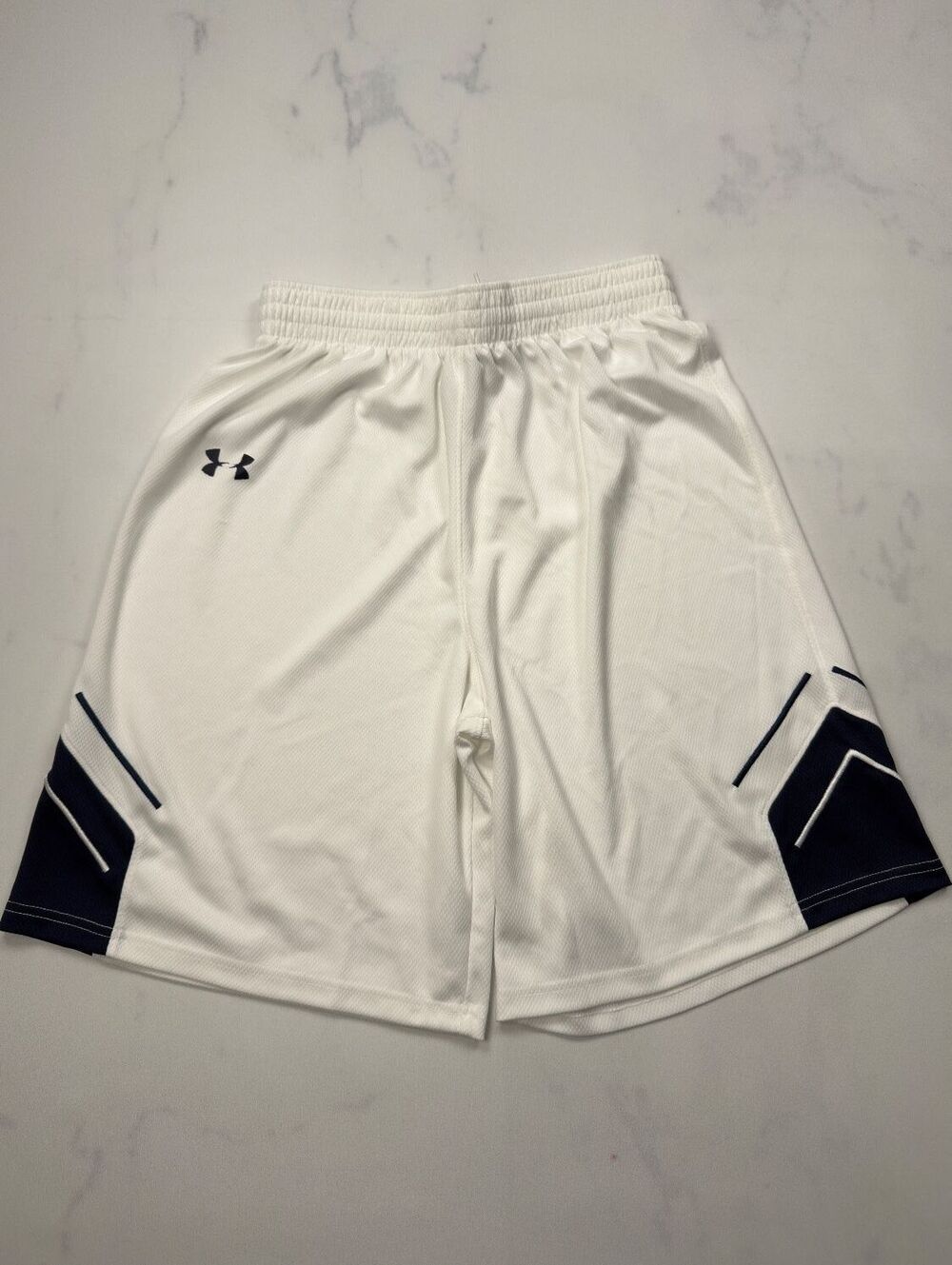 Under Armour Basketball Shorts White Athletic Sport Performance - Boys XL